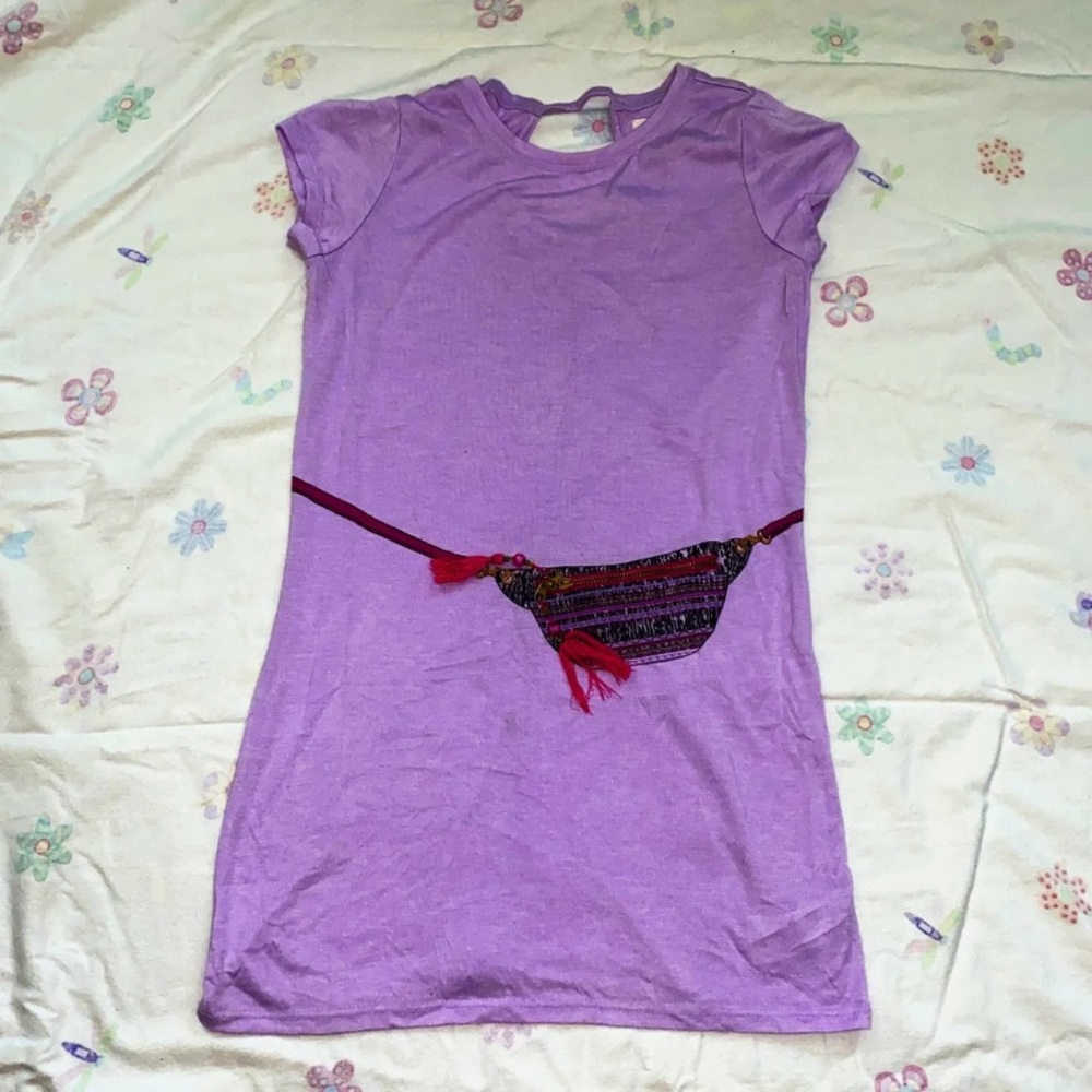 Purple Graphic Tunic / Dress